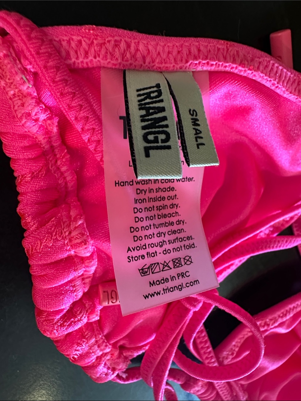 TRIANGL Hot Pink Bikini Set New Size Small - Picture 6 of 6